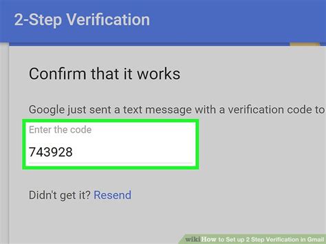 enter google verification code.